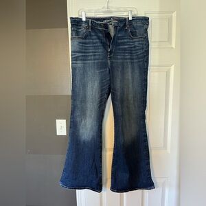 American Eagle super high rise flare